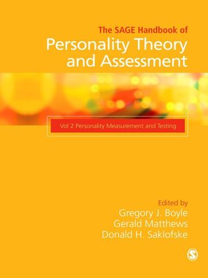 cover image of The SAGE Handbook of Personality Theory and Assessment
